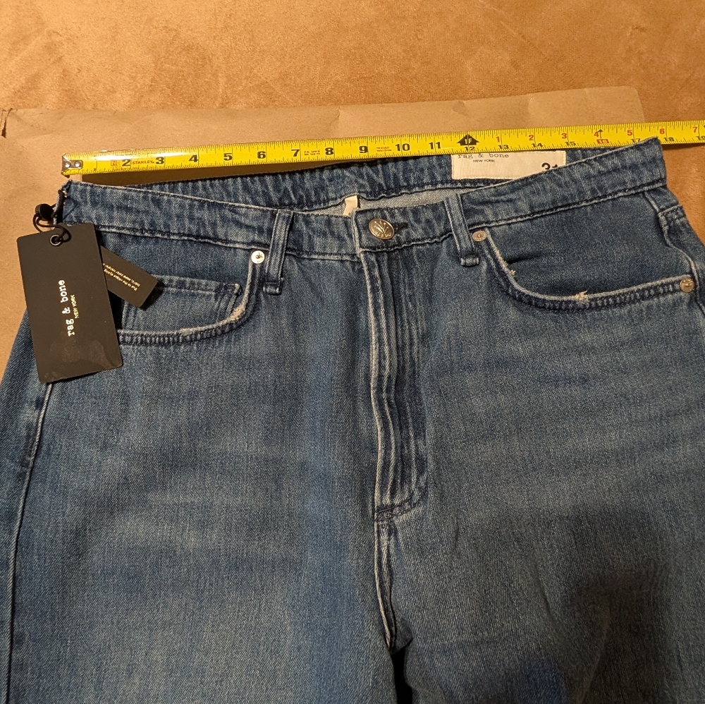Authentic Rag & Bone® NWT Stylish Logan mid-rise blue jeans - Picture 5 of 15